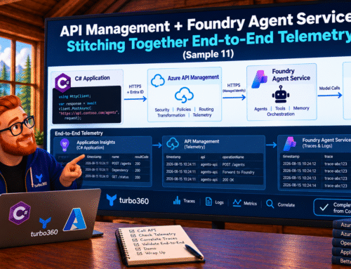 API Management + Foundry Agent Service: Stitching Together End-to-End Telemetry (Sample 11)